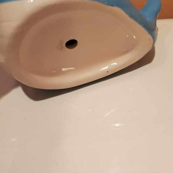 Whale Planter, Ceramic Animal Plant Pot, Succulent Planter 6" - Picture 5 of 6